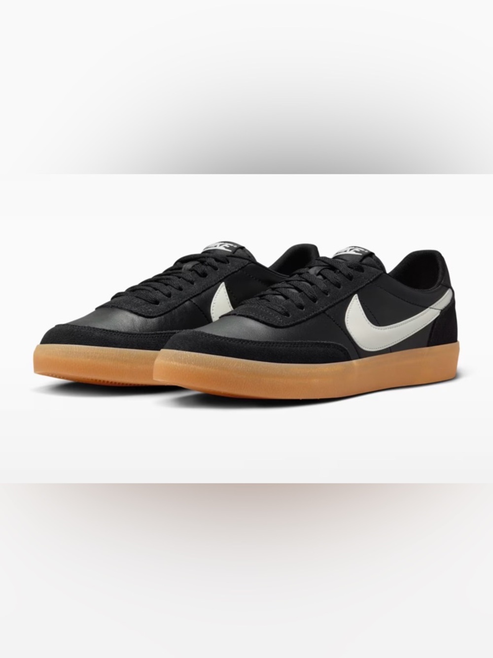 NEW [Nike] Killshot 2 Low Top Sneakers Black/Gum Yellow/Sail Womens 6.5, Youth 5 - Picture 2 of 12